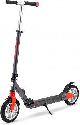 Mongoose Elevate Duo Youth/Adult Folding Kick Scooter, Ages 8 Years and Up, Kickstand, Max Rider Weight 220 Pounds