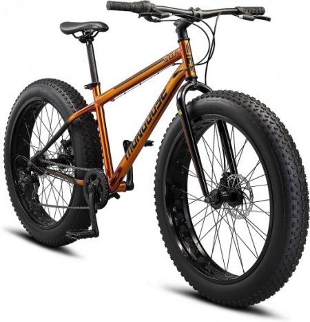 Mongoose Argus ST & Trail Youth/Adult Fat Tire Mountain Bike, 11-19 Inch Aluminum Hardtail Frame, Multiple Colors