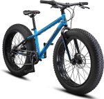 Mongoose Argus ST & Trail Youth/Adult Fat Tire Mountain Bike, 11-19 Inch Aluminum Hardtail Frame, Multiple Colors