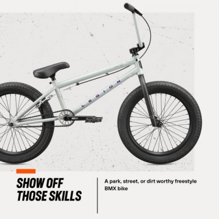 Mongoose Legion Freestyle Adult BMX Bike, Advanced Riders, Steel Frame, 20 Inch Wheels, Mens and Womens