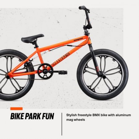 Mongoose Legion Freestyle Kids BMX Bike, Entry Level Performance, Steel Frame, 16-20 Inch Wheels, Boys and Girls