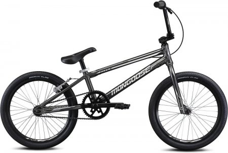 Mongoose Title Pro or Elite BMX Race Bike with 20 or 24-Inch Wheels in Red, Orange, or Black, Beginner or Returning Riders, Featuring Lightweight Tectonic T1 Aluminum Frame and Internal Cable Routing