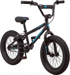 Mongoose Argus MX Kids Fat Tire Mountain Bike, 16-20-Inch Wheels, Single Speed, 3-4.25-Inch Wide Tires, Multiple Colors