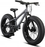 Mongoose Argus ST & Trail Youth/Adult Fat Tire Mountain Bike, 11-19 Inch Aluminum Hardtail Frame, Multiple Colors