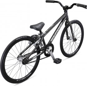 Mongoose Title Mini BMX Race Bike, 20-inch Wheels, Beginner Riders, Lightweight Tectonic T1 Aluminum Frame and Internal Cable Routing, Charcoal