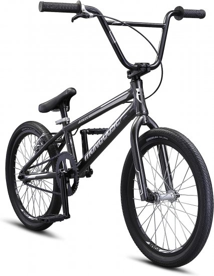 Mongoose Title Pro or Elite BMX Race Bike with 20 or 24-Inch Wheels in Red, Orange, or Black, Beginner or Returning Riders, Featuring Lightweight Tectonic T1 Aluminum Frame and Internal Cable Routing