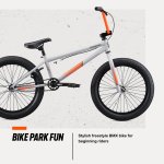 Mongoose Legion Freestyle Youth BMX Bike, Intermediate Level Rider, Steel Frame, 20 Inch Wheels, Boys and Girls