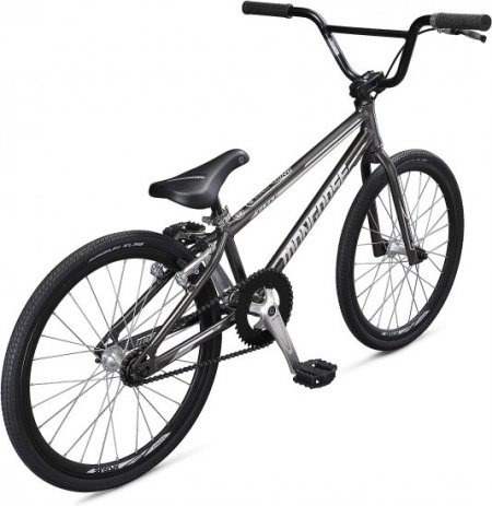 Mongoose Title Expert BMX Race Bike, 20-inch Wheels, Beginner Riders, Lightweight Tectonic T1 Aluminum Frame and Internal Cable Routing, Charcoal