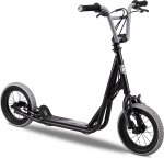Mongoose Trace Youth Kick Scooter Folding and Non-Folding Design, Regular, Lighted, and Air Filled Wheels, Multiple Colors