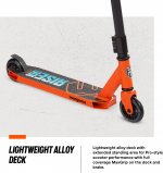 Mongoose Rise Youth and Adult Freestyle Stunt Scooter, High Impact 110mm Wheels, Bike-Style Grips, Lightweight Alloy Deck, Multiple Colors