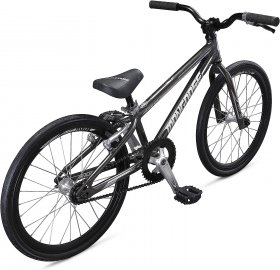 Mongoose Title Micro BMX Race Bike, 20-inch Wheels, Beginner Riders, Lightweight Tectonic T1 Aluminum Frame and Internal Cable Routing, Charcoal