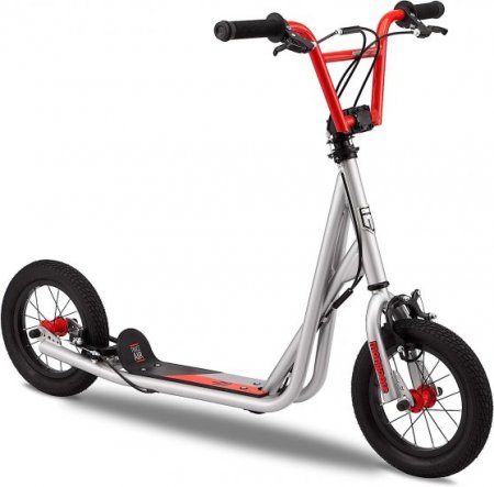 Mongoose Trace Youth Kick Scooter Folding and Non-Folding Design, Regular, Lighted, and Air Filled Wheels, Multiple Colors