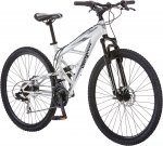 Mongoose Impasse Adult Mountain Bike, Aluminum Frame, Twist Shifters, 21- Speed Rear Deraileur, Front and Rear Disc Brakes