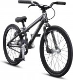 Mongoose Title Micro BMX Race Bike, 20-inch Wheels, Beginner Riders, Lightweight Tectonic T1 Aluminum Frame and Internal Cable Routing, Charcoal