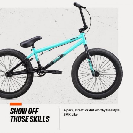 Mongoose Legion Freestyle Youth BMX Bike, Intermediate Level Rider, Steel Frame, 20 Inch Wheels, Boys and Girls