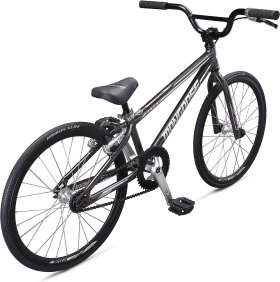 Mongoose Title Junior BMX Race Bike, 20-inch Wheels, Beginner to Intermediate Riders, Lightweight Tectonic T1 Aluminum Frame and Internal Cable Routing, Charcoal